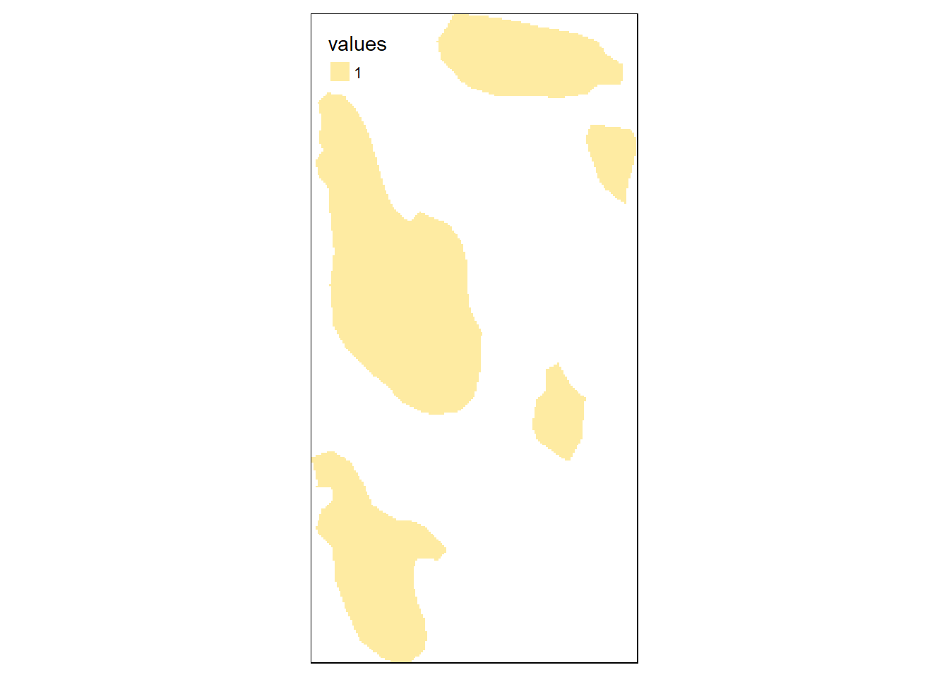 Checking that the raster grid for Modalen looks correct.