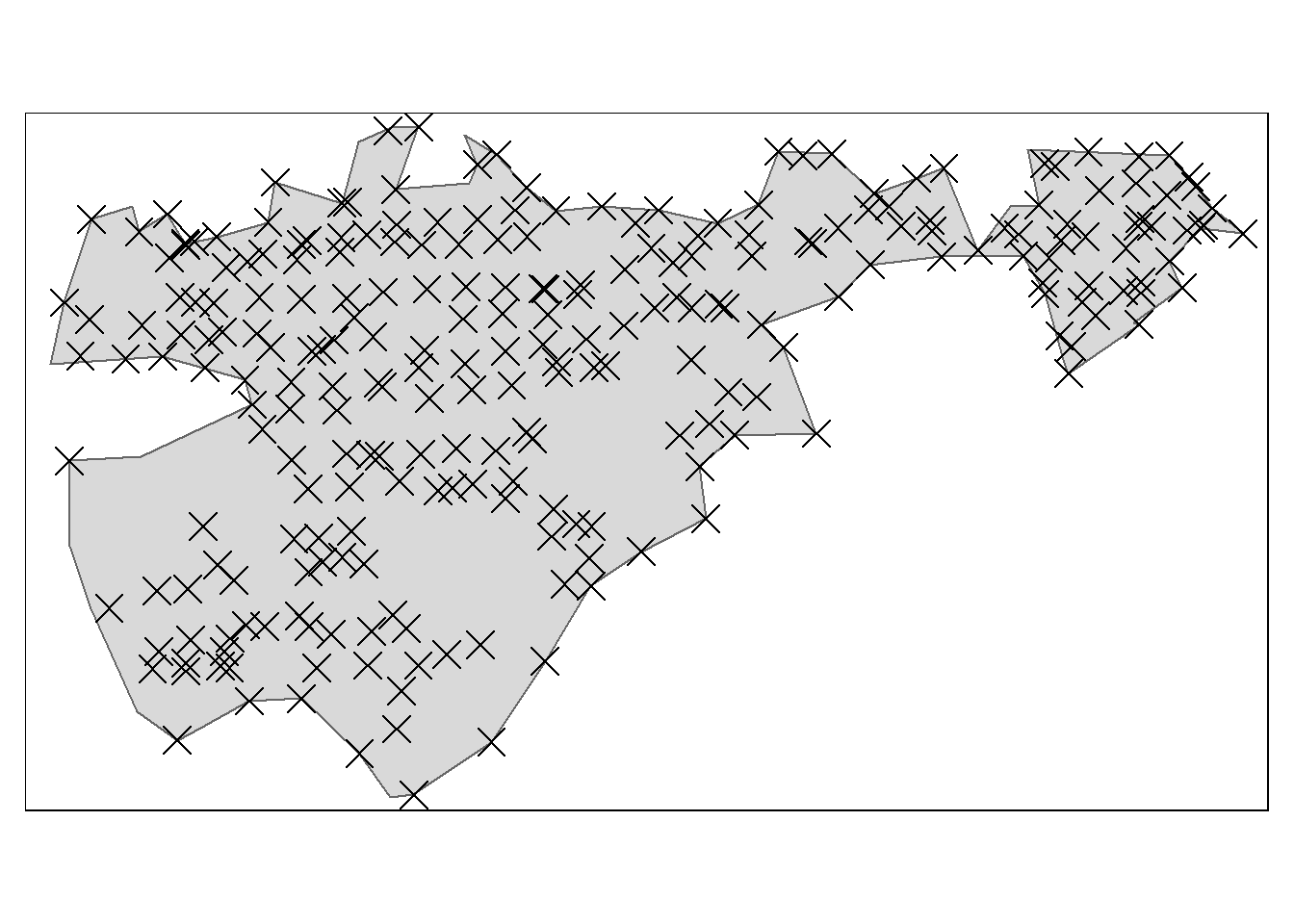 One mire polygon from the Geilo test site used in the assessment of minimum sampling.